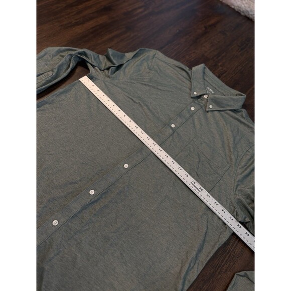 J. Crew Mens Performance Knit Oxford Long Sleeve Shirt CA915 Green XXL - Picture 5 of 10